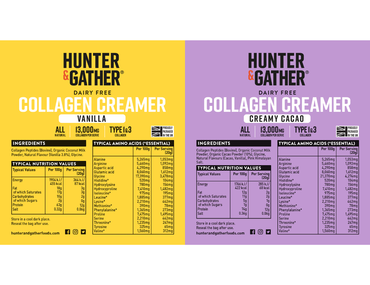 Vanilla & Cacao Collagen Powder Pack