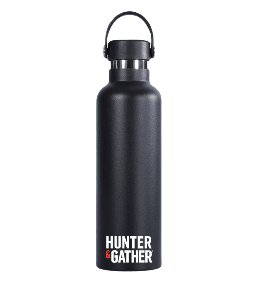 Hunter & Gather Branded Black Flask