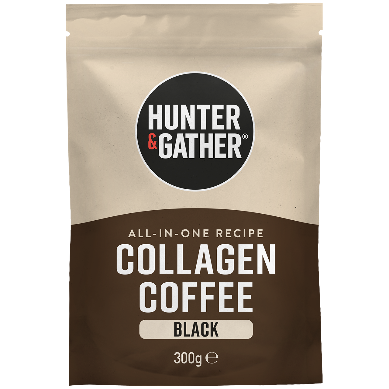 Hunter & Gather collagen coffee package on a white background
