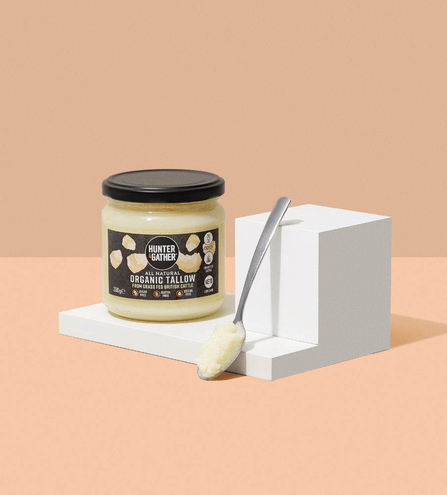 Organic Beef Tallow Hunter & Gather with spoon